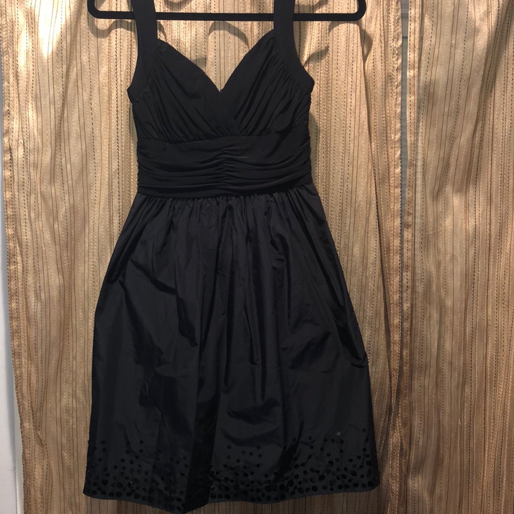 MAX AND CLEO Black Sleeveless Sequins Party Dress